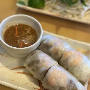 Spring rolls pretty good