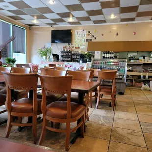 the interior of a restaurant