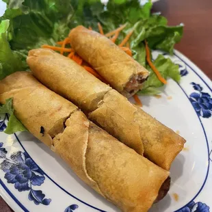 The best egg rolls around (I was so excited I forgot to take a picture before I started eating them)