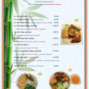 sushi and sashimi, menu