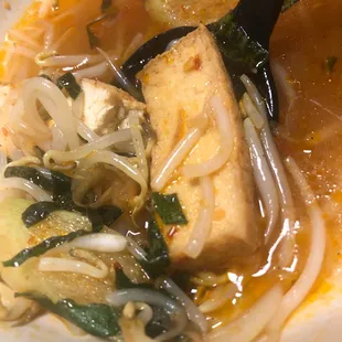 Hot &amp; sour soup with tofu