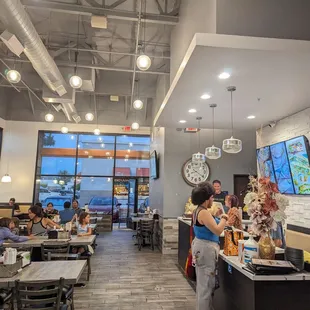 the interior of a restaurant