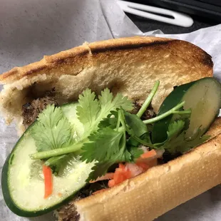 Half a chicken banh mi