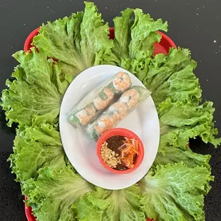 Spring rolls with shrimp and pork