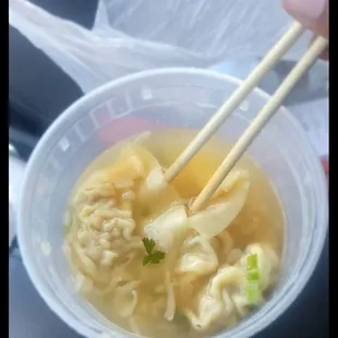 Pork wonton soup