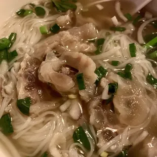 Tendon Noodles Soup. They give so many pieces of tendon. It made me so happy.