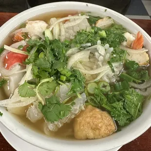 Seafood pho