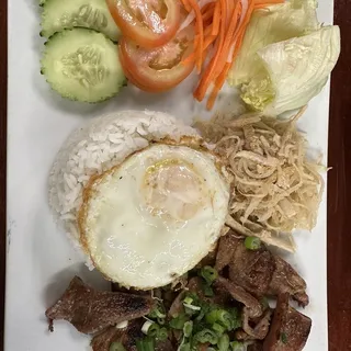 Com Bi Thit Nuong Cha