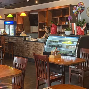 the interior of a restaurant