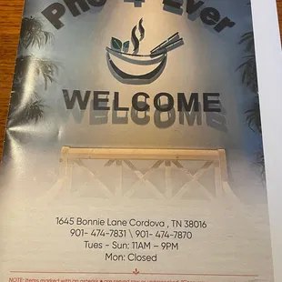 Menu 10/22