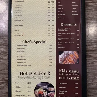 menu, sushi and sashimi