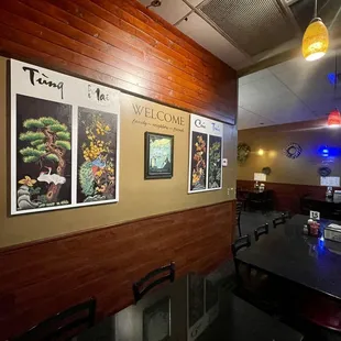 Partial view of the dining hall