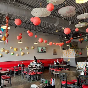 the interior of the restaurant