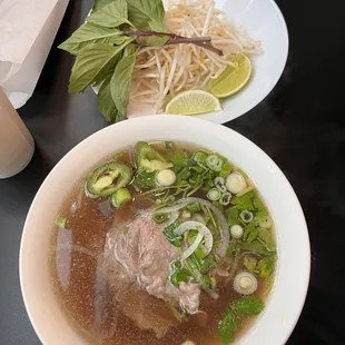 Small pho 3. Tai - Rare Steak Pho