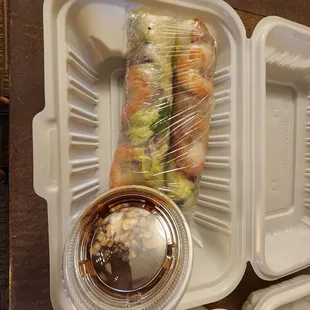 Pork and shrimp spring rolls