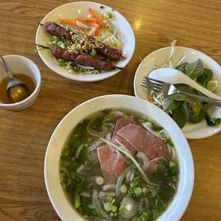 Pho and nem nuong