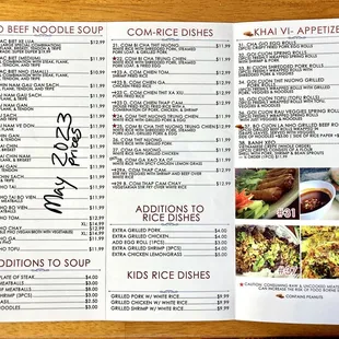 2023 may inside menu