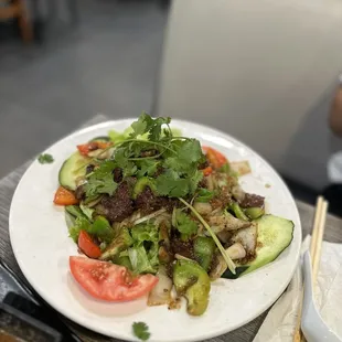 Shaken beef (comes with fried rice, huge portion)