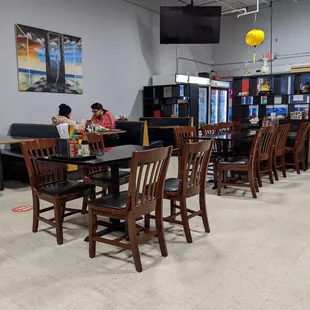 View of the restaurant from my table