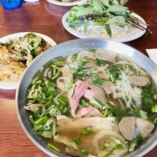 House Special Pho and Fried Chicken Wings