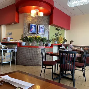 the interior of a restaurant