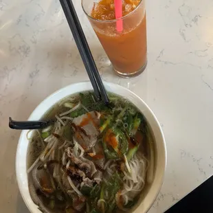 House special Pho &amp; Thai tea
