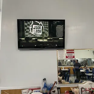 a flat screen tv mounted on the wall