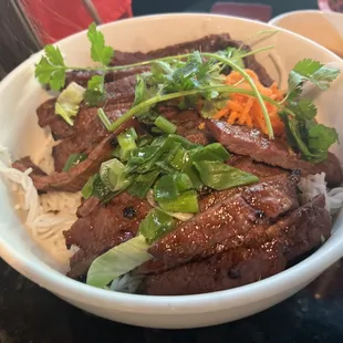 Beef noodle bowl