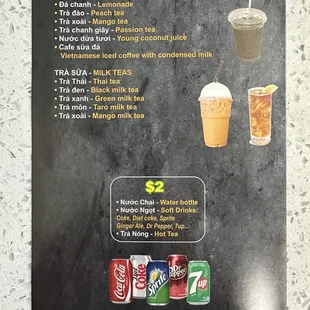 To-go menu