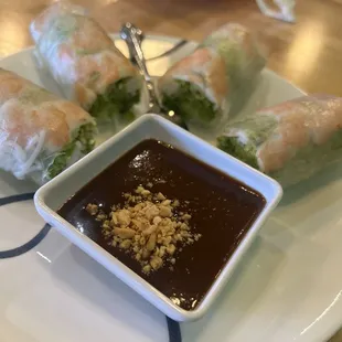 Shrimp summer rolls (no pork)