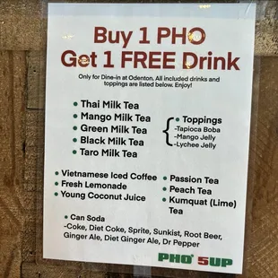 Great special!  Best pho bargain in town
