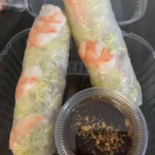 21. Shrimp Pork and Summer Rolls $6