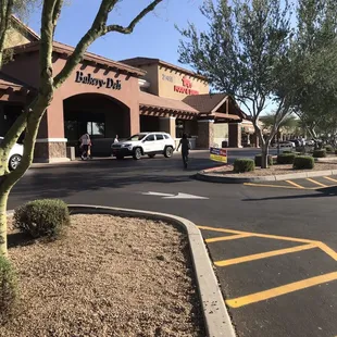 the front of the restaurant