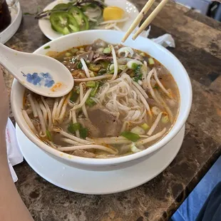 P2. Rare Steak &amp; Beef Meatball Noodle Soup