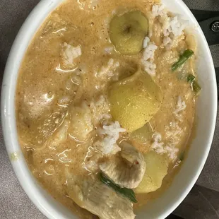 Red Thai Curry with rice