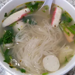 Sea food noodle soup