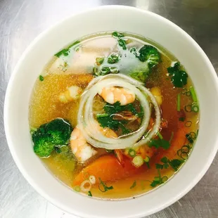 Rice noodle with shrimps is very delicious our new food is now updated. Come and try it out!