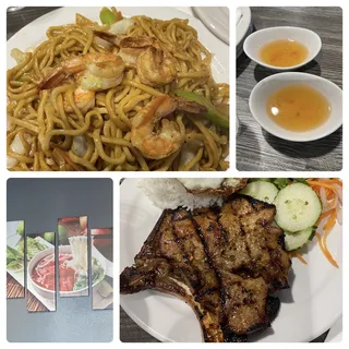 Grilled Pork Chop Rice Plate