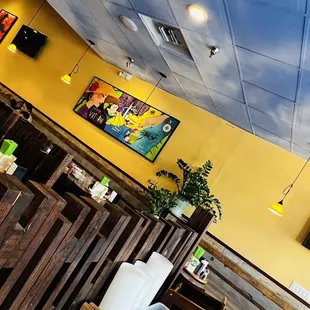 the interior of a restaurant