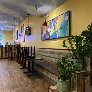 Inside . No indoor seating