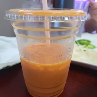 Thai iced tea.