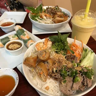 A2. Fresh Spring Rolls B1. Rice Vermicelli Special B2. Rice Vermicelli with Egg Roll D8. Fruit Smoothie