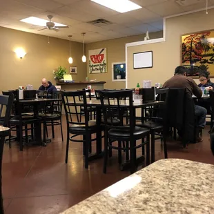 Small dining room, but adequate seating.