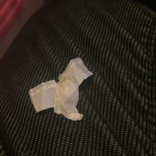 The used straw wrapper that I found in my pho.
