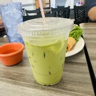 Thai green tea.