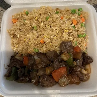 Bo Luc Lac (Shaking Beef) w/ Fried Rice