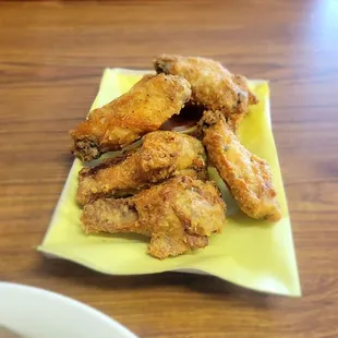 With or without sauce , these wings are flavorful..