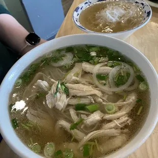 Chicken Pho (extra noodles were requested)