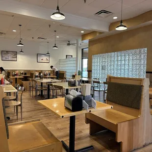 the interior of a restaurant