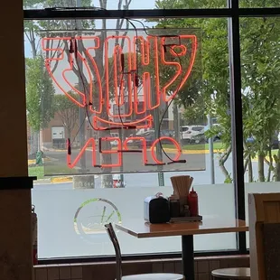 Looking out the window...lots of parking